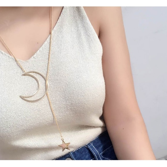 Urban Outfitters Jewelry - 2 ways Moon and Star Chokers Necklace